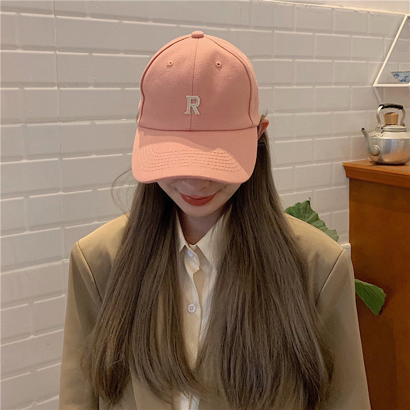 Beige Peaked Cap Women's Spring And Summer Thin Korean Style