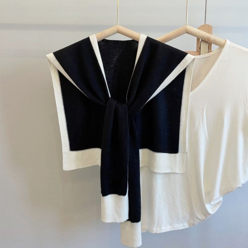 Scarf Matching Shirt Color Matching Classic Style Outer Wear Small Waistcoat