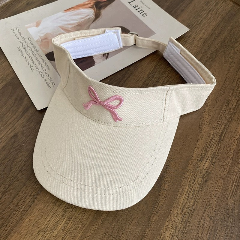 Bowknot Peaked Cap Female Sun Protection