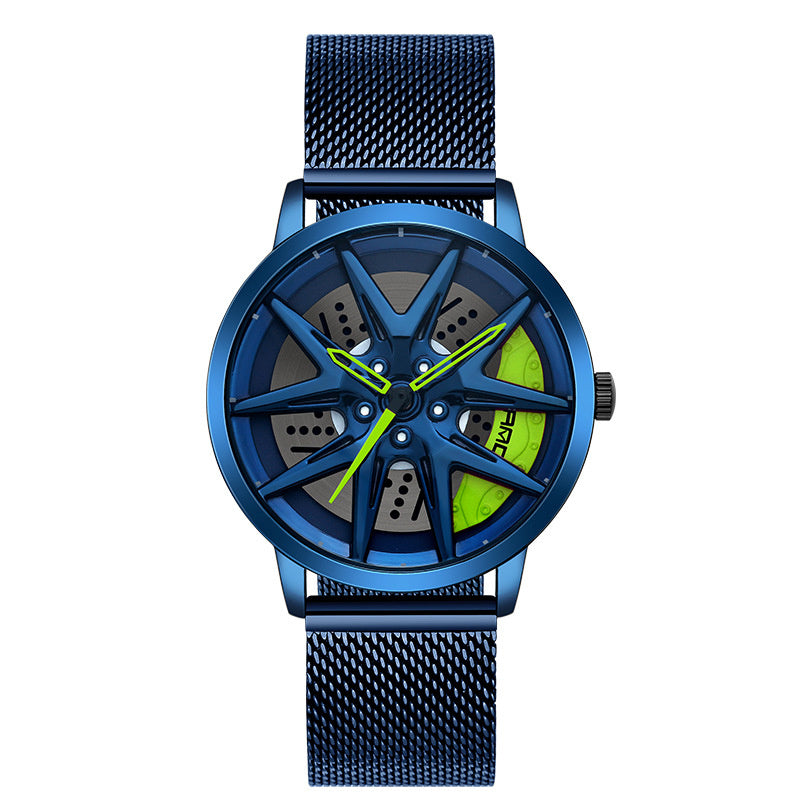 Cool Wheel Personality Hollow Out Quartz Watch