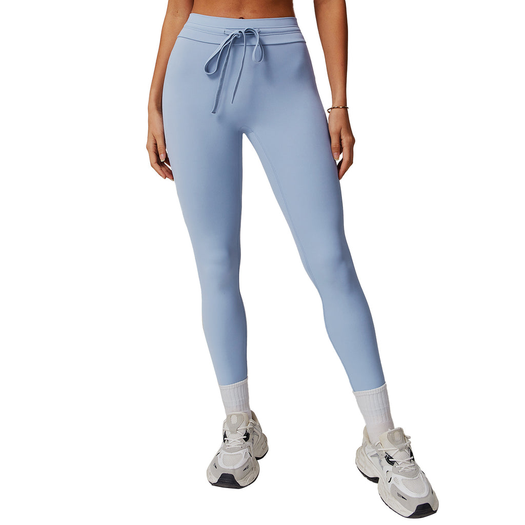 Cloud Sense High Waist Yoga Pants Belly Contracting Hip Raise Fitness Pants