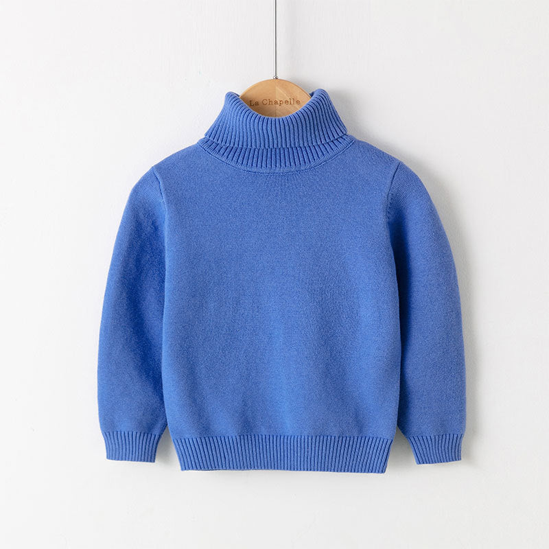 New Women's Pure Cotton Thread Pullover Turtleneck Knit Sweater