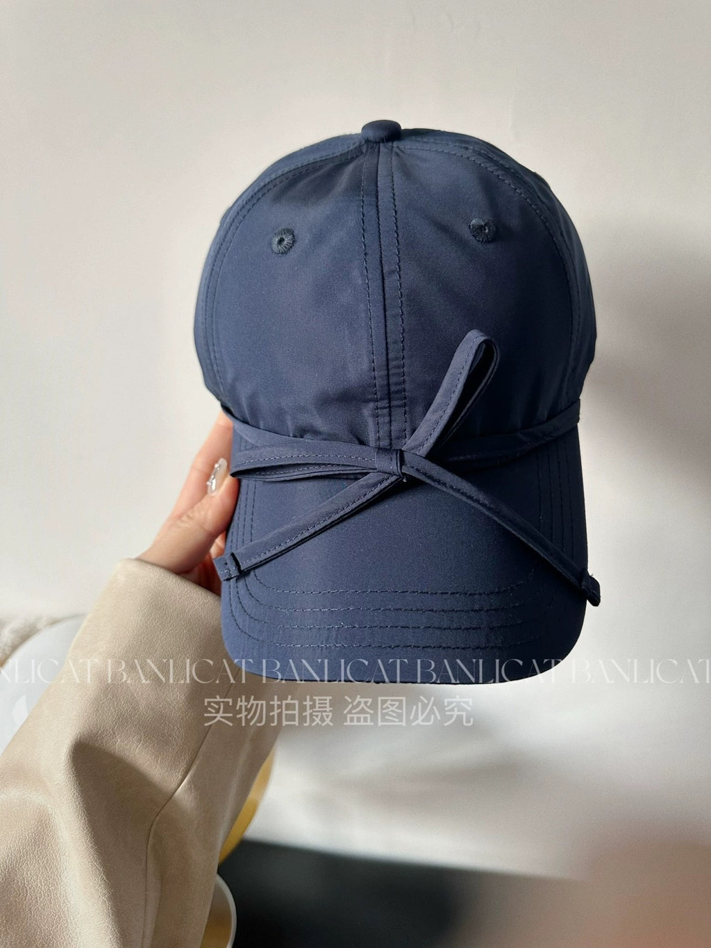 Bowknot Peaked Cap Female Sun Protection