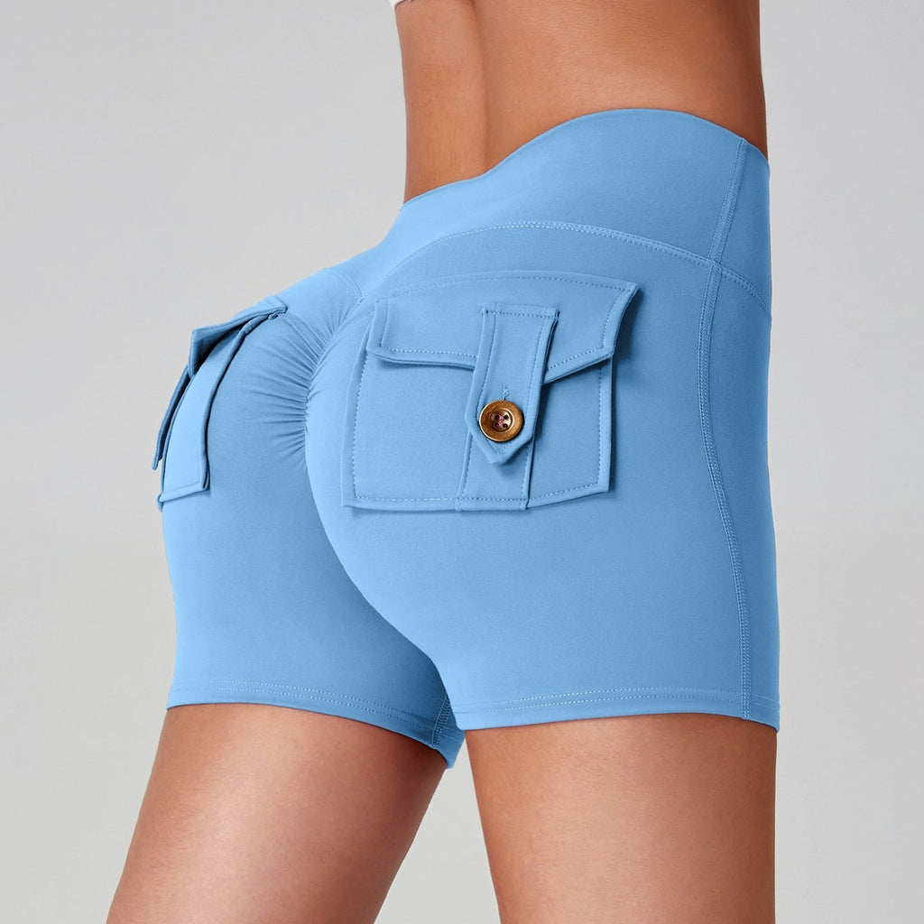 Sports Fitness Workwear Pocket Training Peach Quick-dry Butt-lifting Yoga Pants