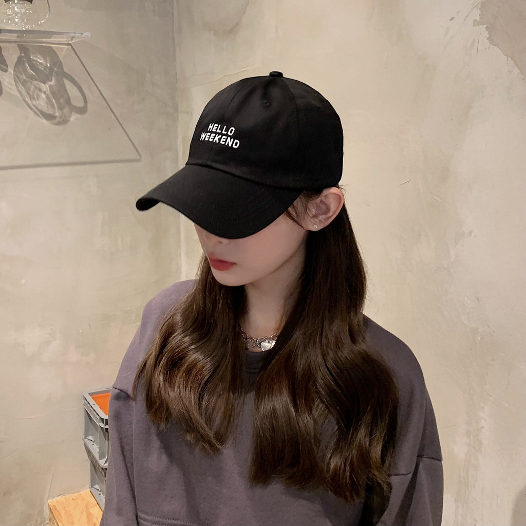 Fashion Embroidered Letter Baseball Cap Outdoor Sunshade