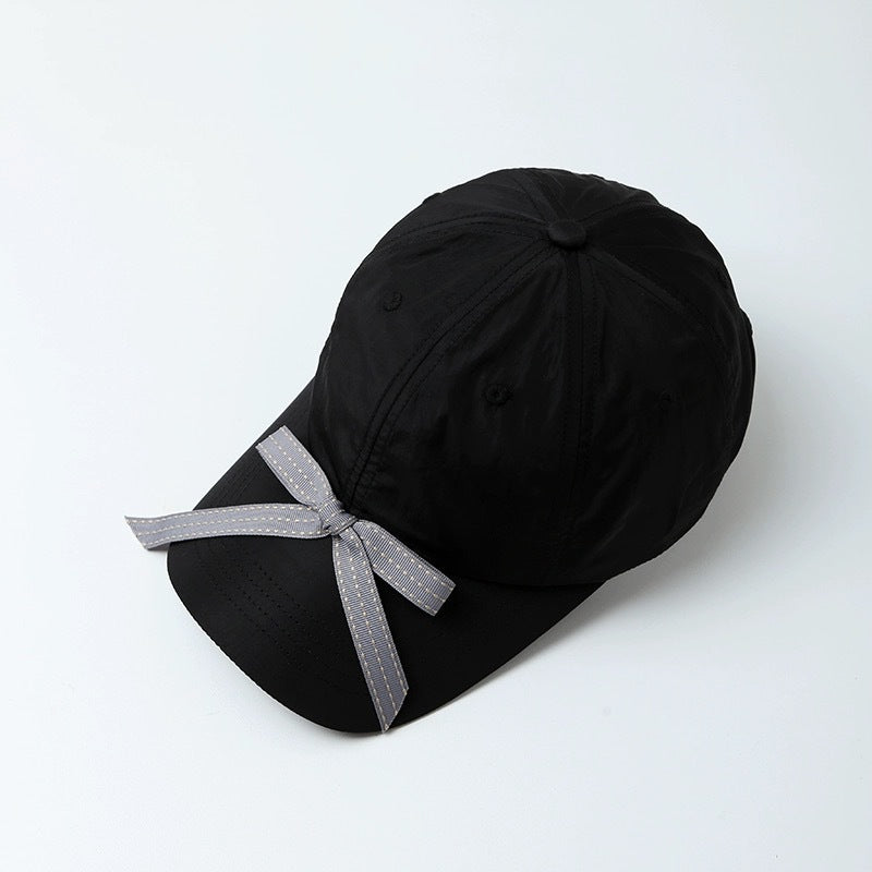 Bowknot Peaked Cap Female Sun Protection