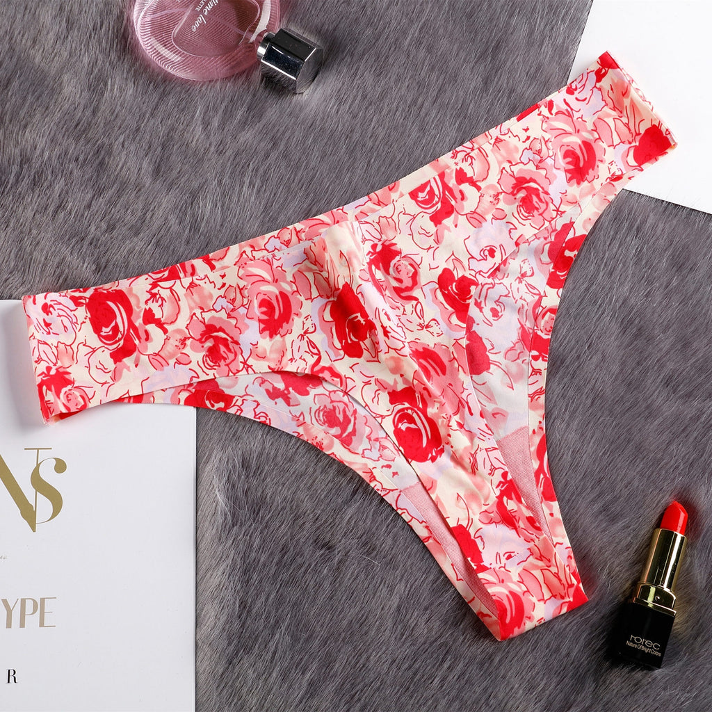 Ice Silk Seamless One-piece Women's Underwear
