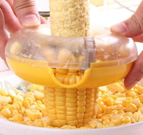 Peeling corn kernels