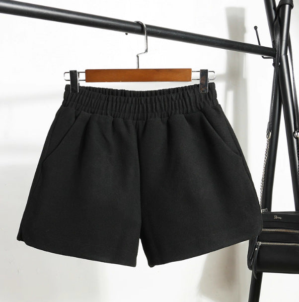 New Wide-leg High-waisted Cropped Shorts
