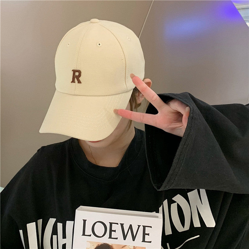 Beige Peaked Cap Women's Spring And Summer Thin Korean Style