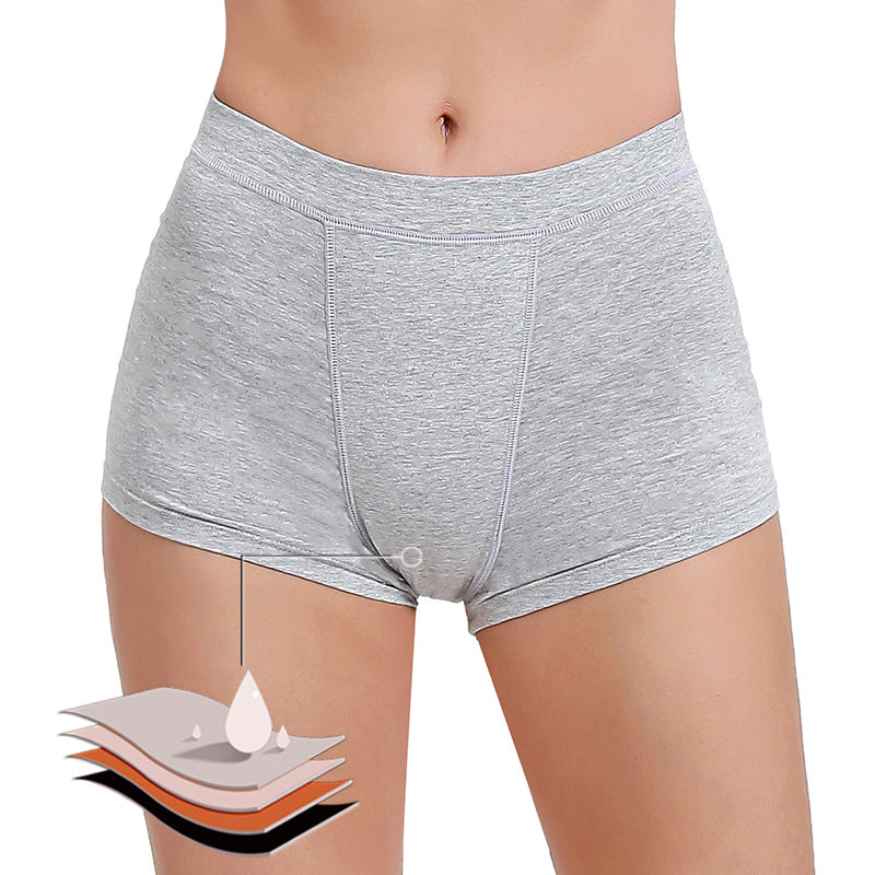 European And American Ladies Four-layer Leak-proof Boxer Physiological Underwear