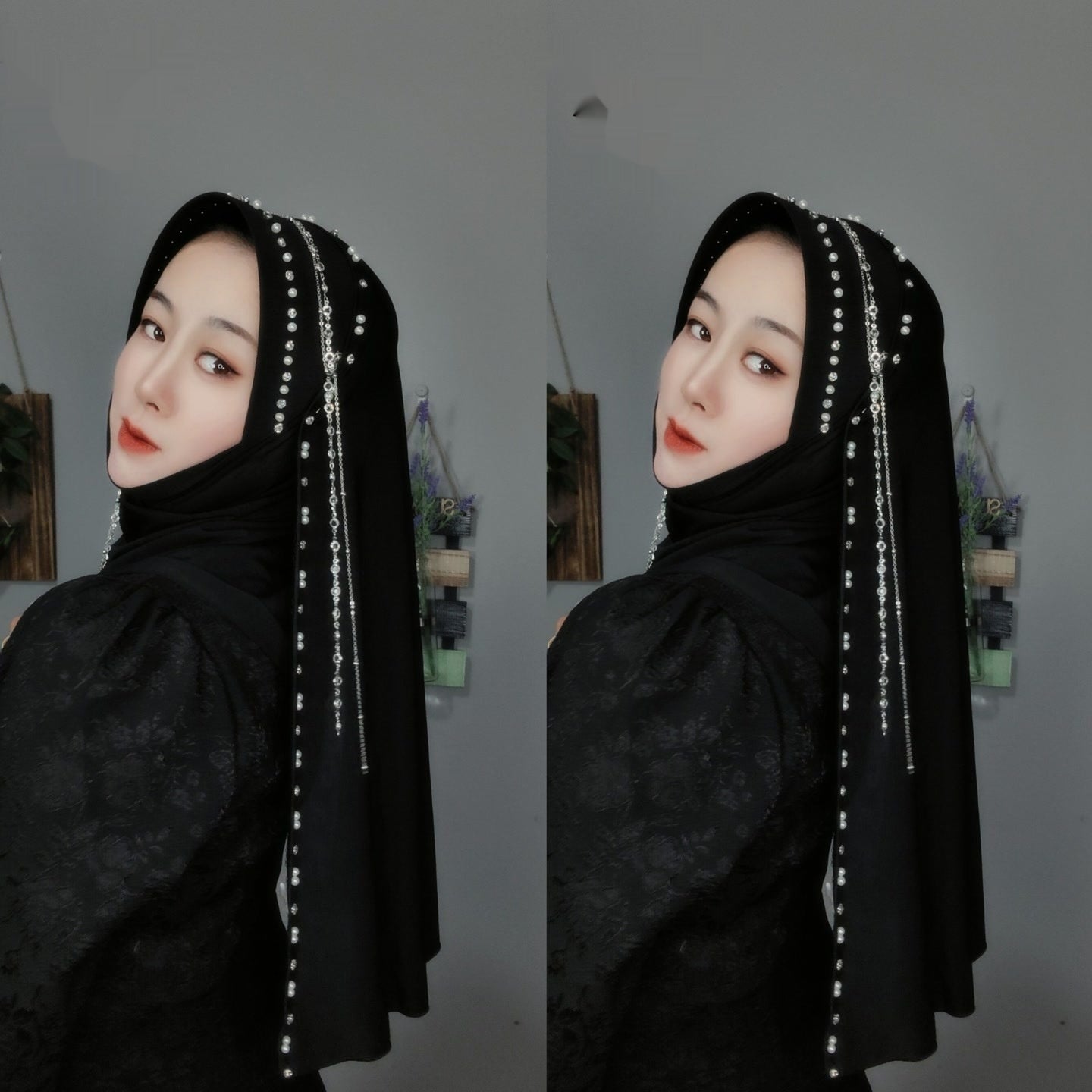 Hard Brim Heavy Industry Tassel Wrapped Scarf