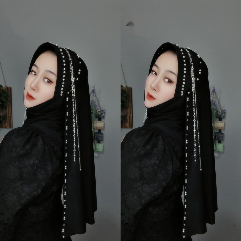 Hard Brim Heavy Industry Tassel Wrapped Scarf