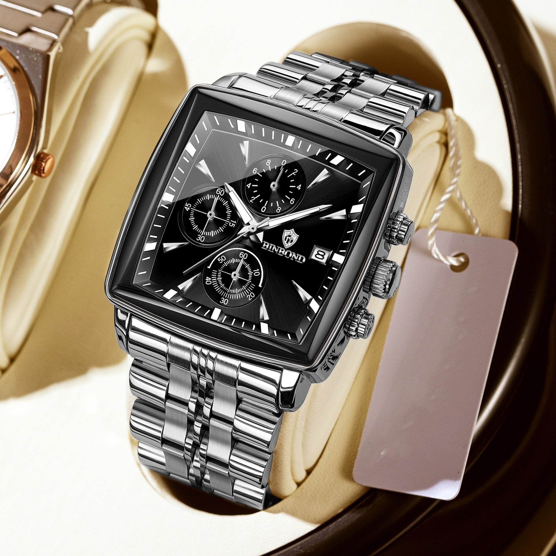 Men's Business Steel Belt Quartz Watch