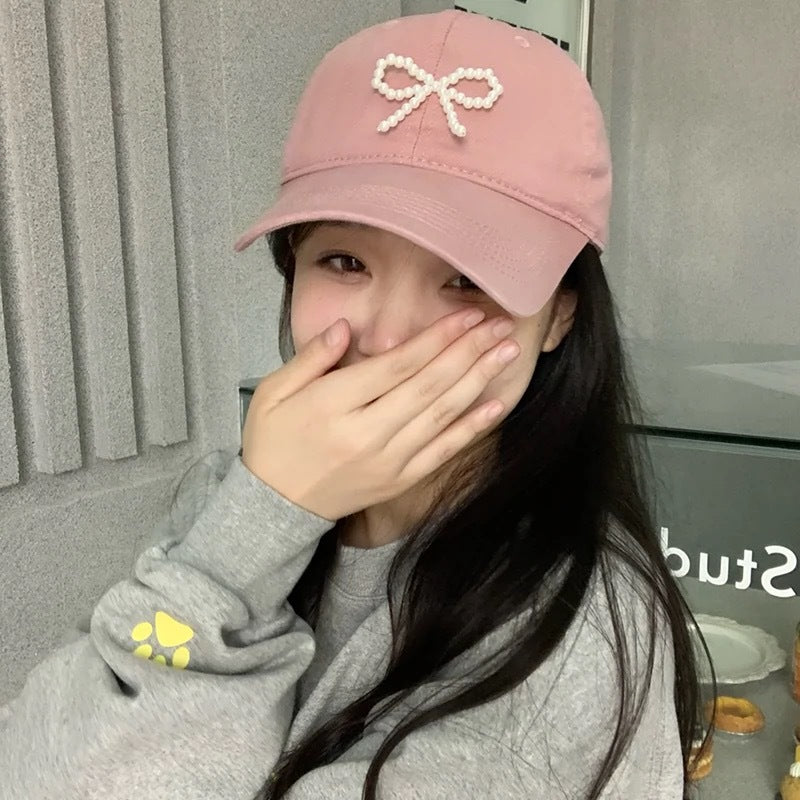 Bowknot Peaked Cap Female Sun Protection