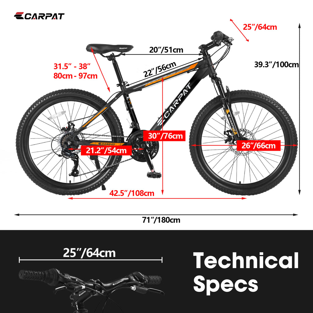 Bicycle S26102-BLACK-ORANGE