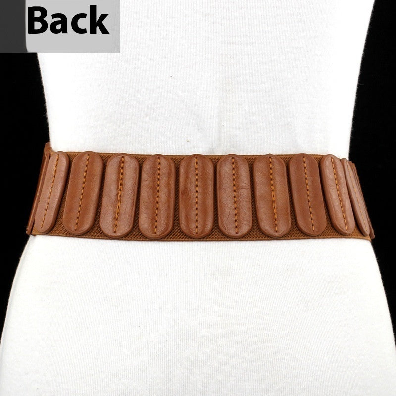 Simple All-match Women's Width Elastic Belt