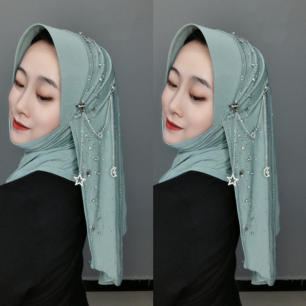 Gold Silk Fabric Scarf