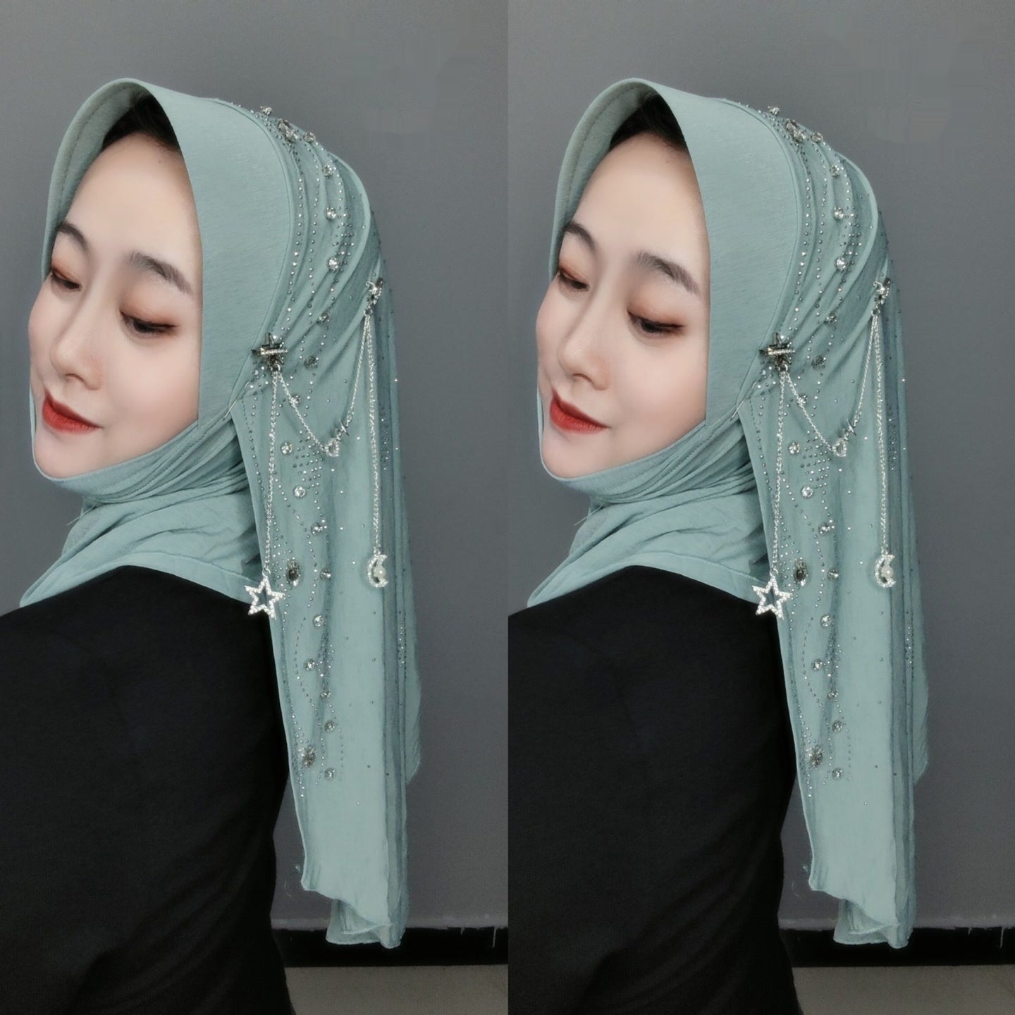 Gold Silk Fabric Scarf