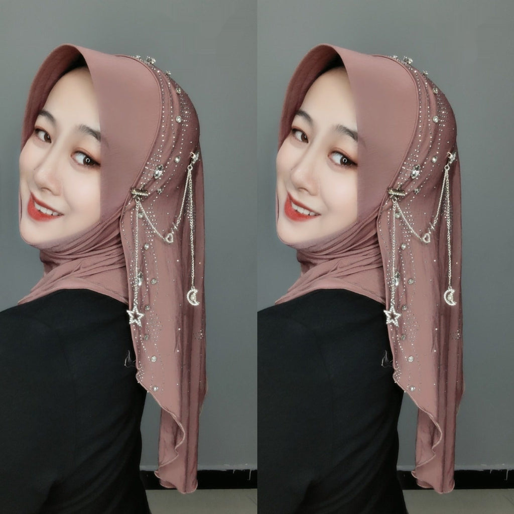 Gold Silk Fabric Scarf