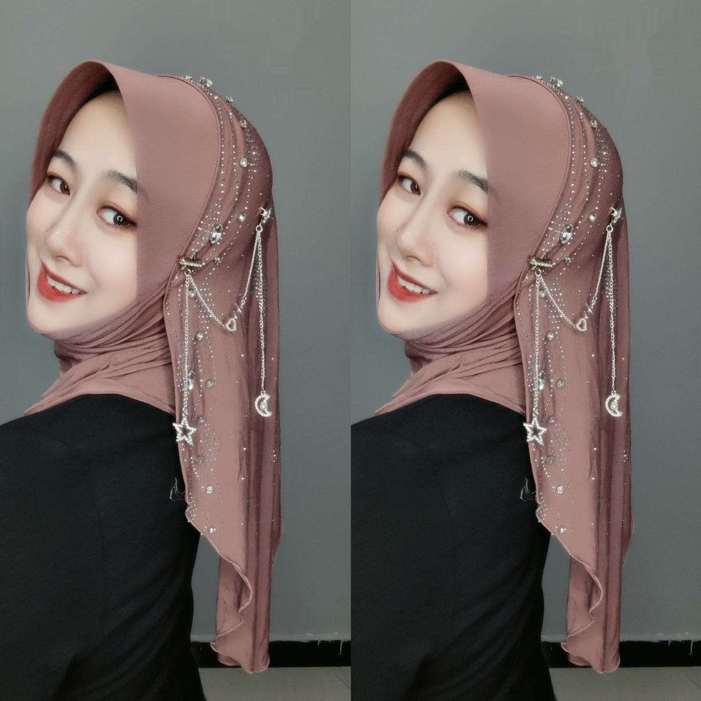 Gold Silk Fabric Scarf