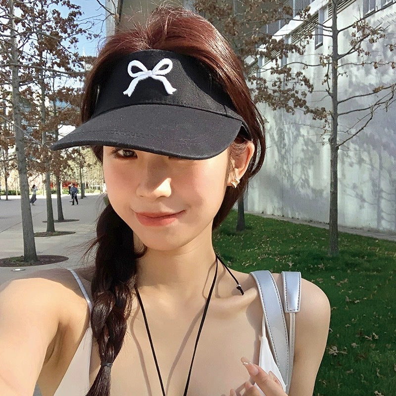 Bowknot Peaked Cap Female Sun Protection