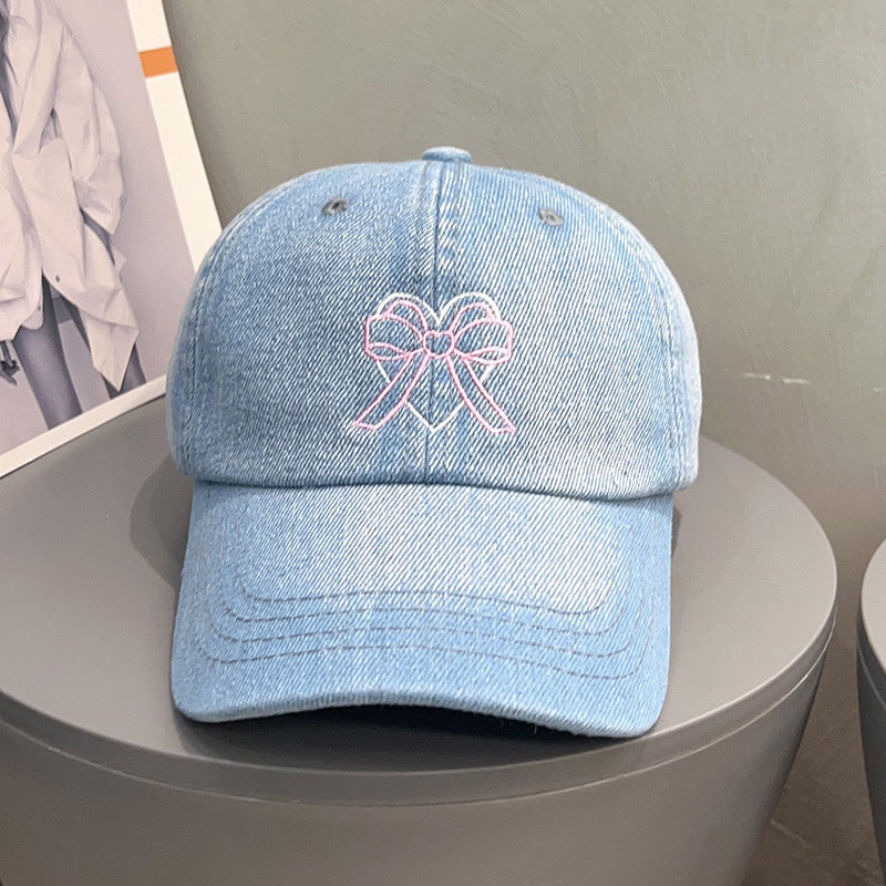Bowknot Peaked Cap Female Sun Protection