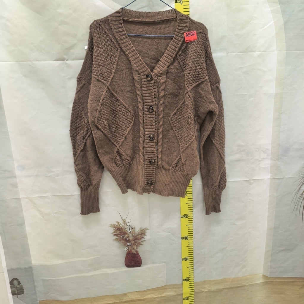 Retro Slimming Cable Knit Loose Sweater