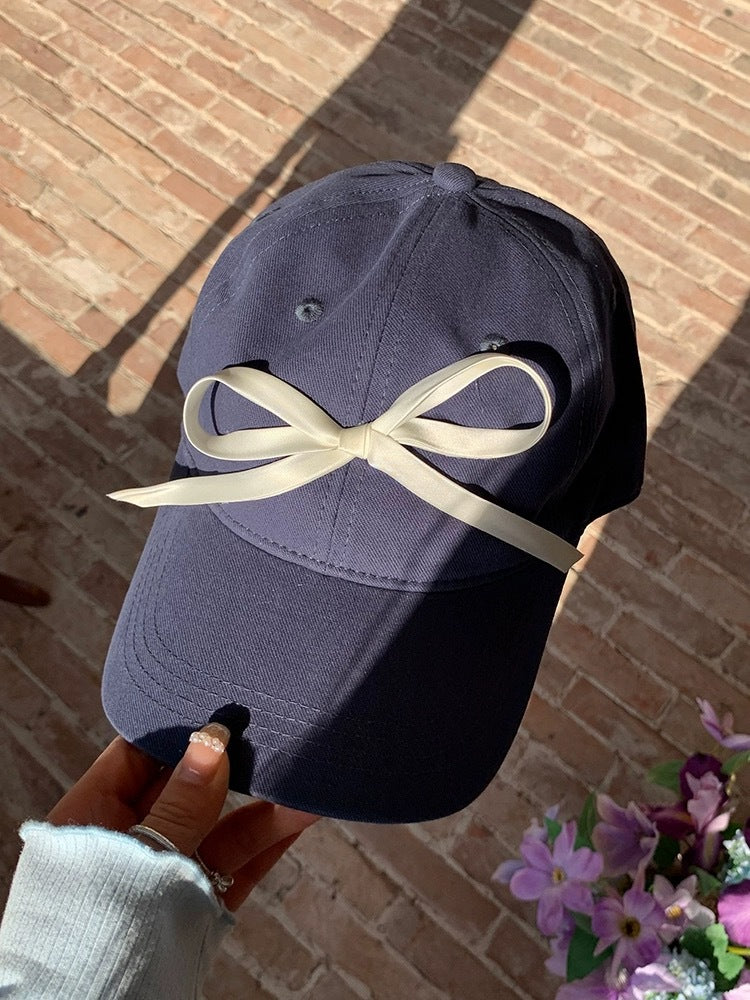 Bowknot Peaked Cap Female Sun Protection