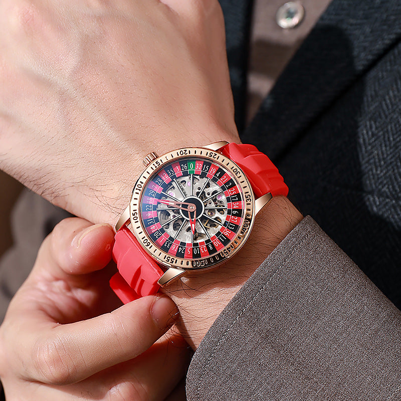 Waterproof Luminous Gambling Plate Men's Automatic Mechanical Watch