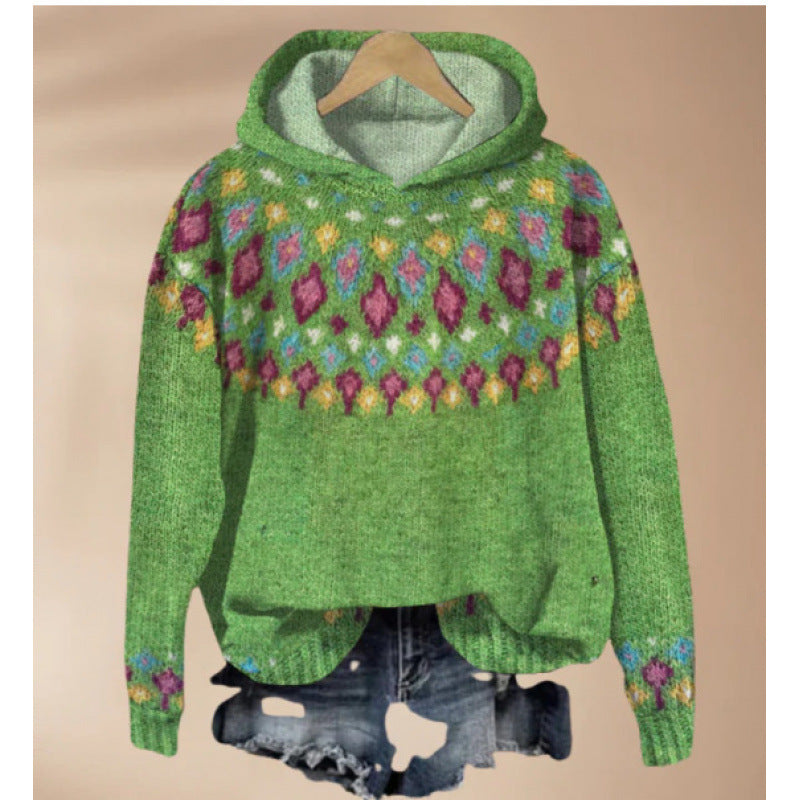 Best-selling Autumn Women's Sweater With Print