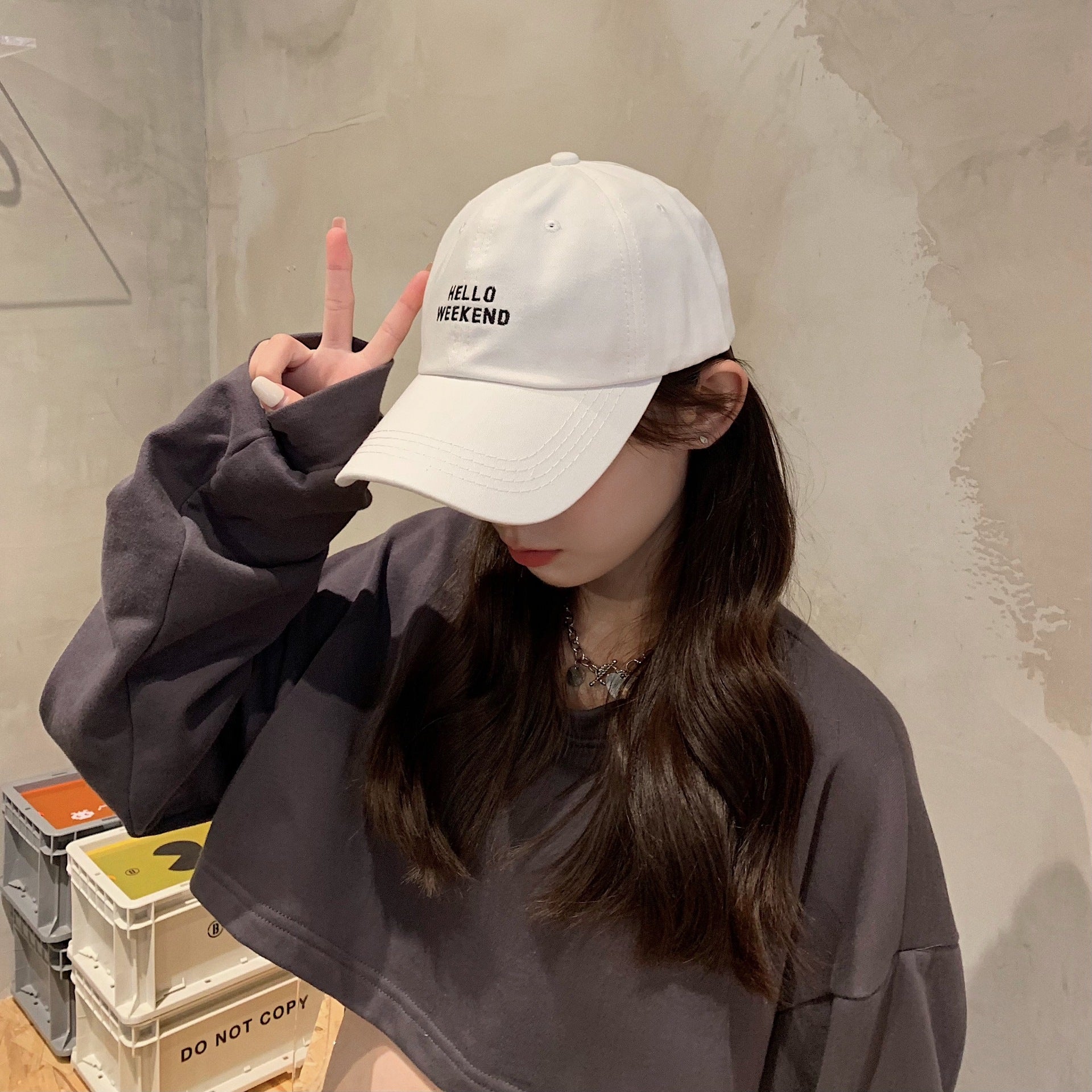 Fashion Embroidered Letter Baseball Cap Outdoor Sunshade