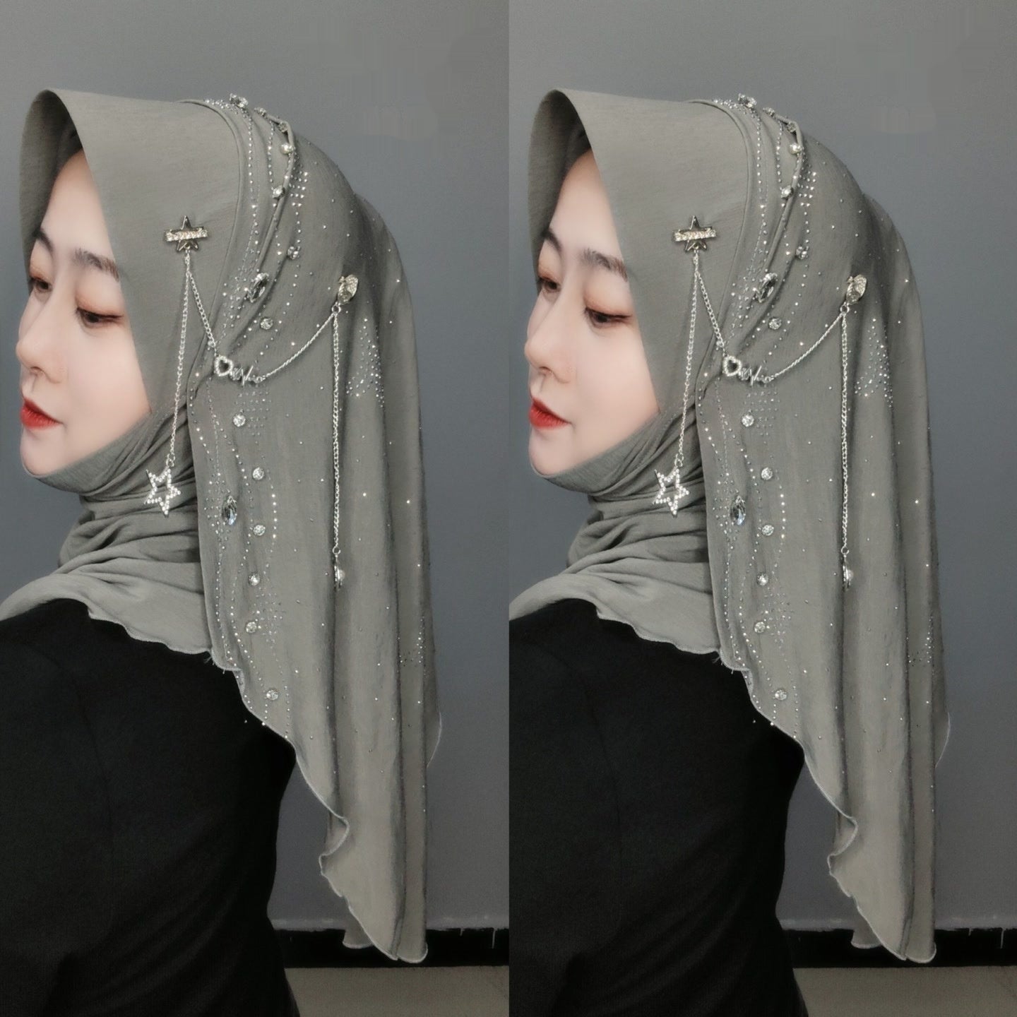 Gold Silk Fabric Scarf