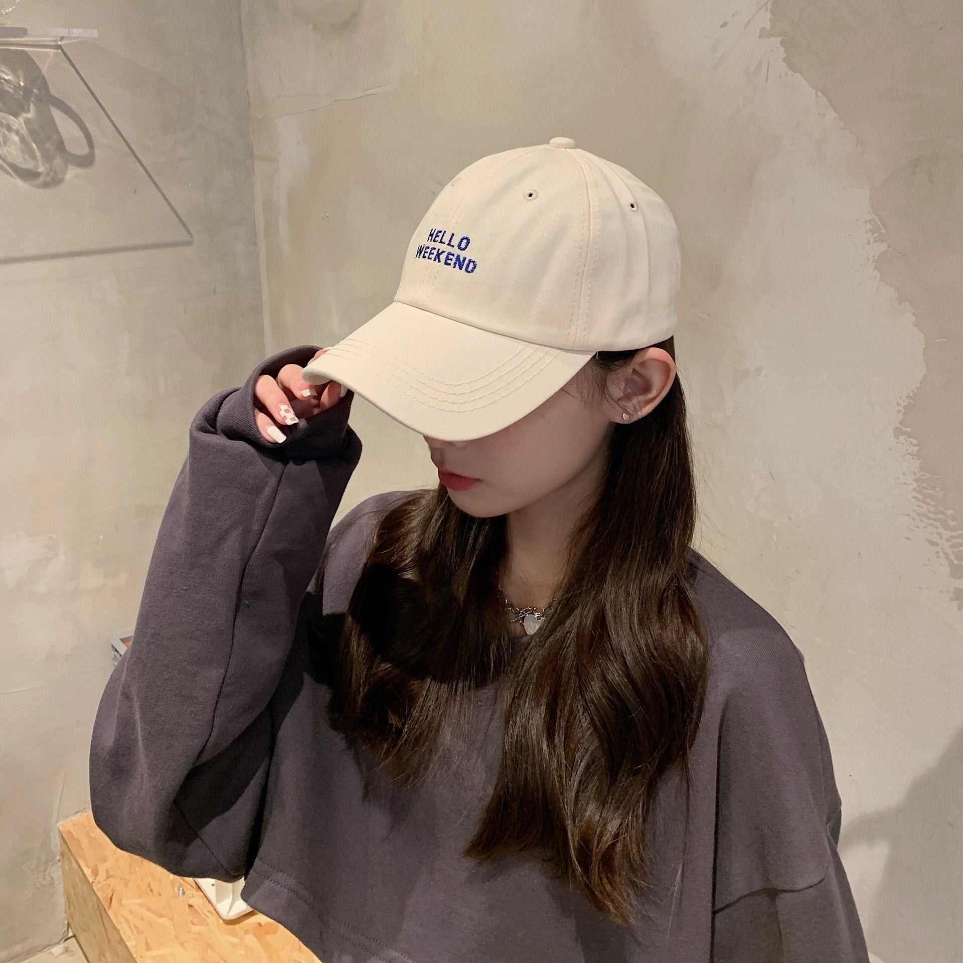 Fashion Embroidered Letter Baseball Cap Outdoor Sunshade