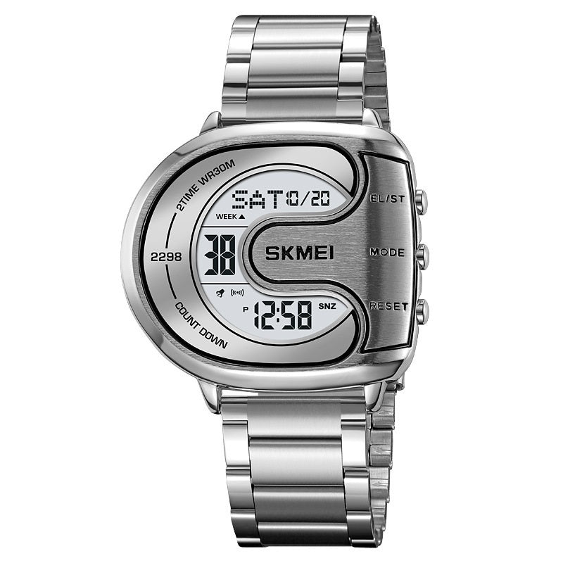 U-shaped Dial Creative Men's Multifunctional Waterproof Electronic Watch