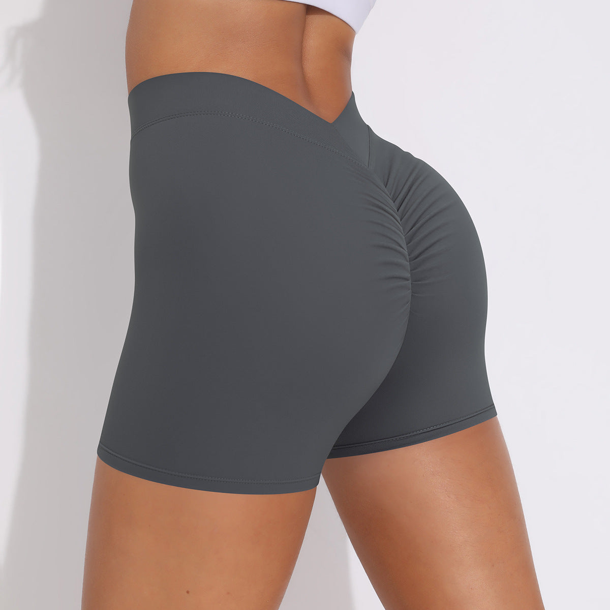 Women's High-Waisted Stretchy Fitness Shorts