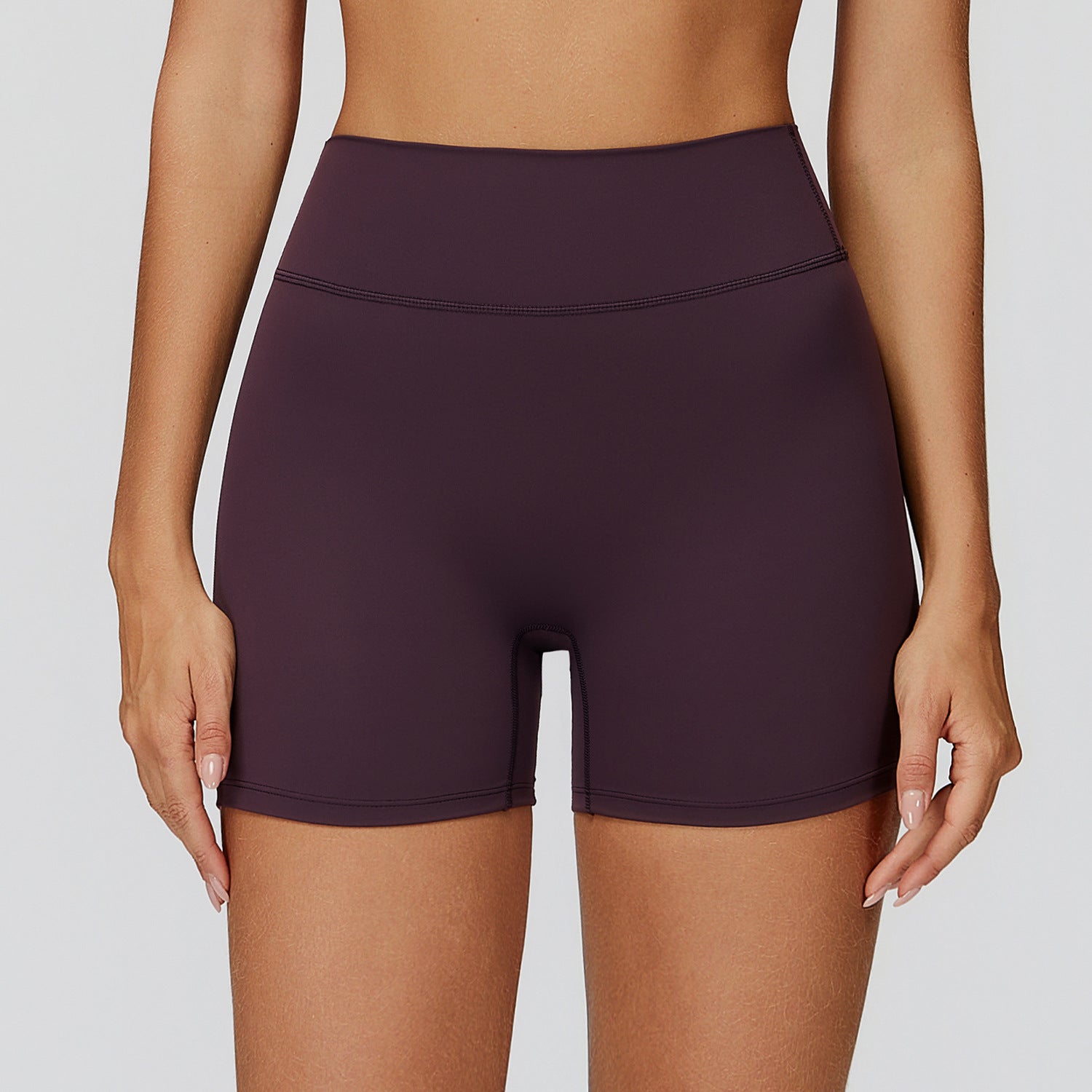 High-waist Quick-drying V-shaped Back Waist Sports Shorts Outdoor Running Fitness Clothes