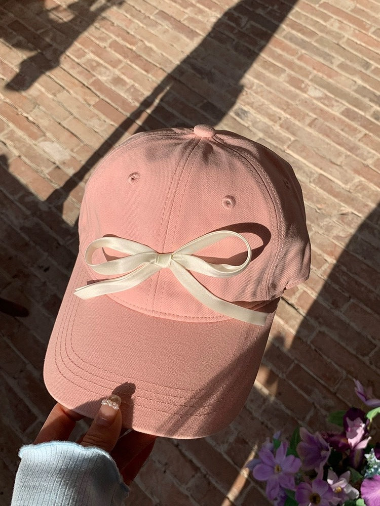 Bowknot Peaked Cap Female Sun Protection