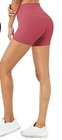 Women's Fitness Sports Tight-Fit Elastic Waist Cycling Shorts