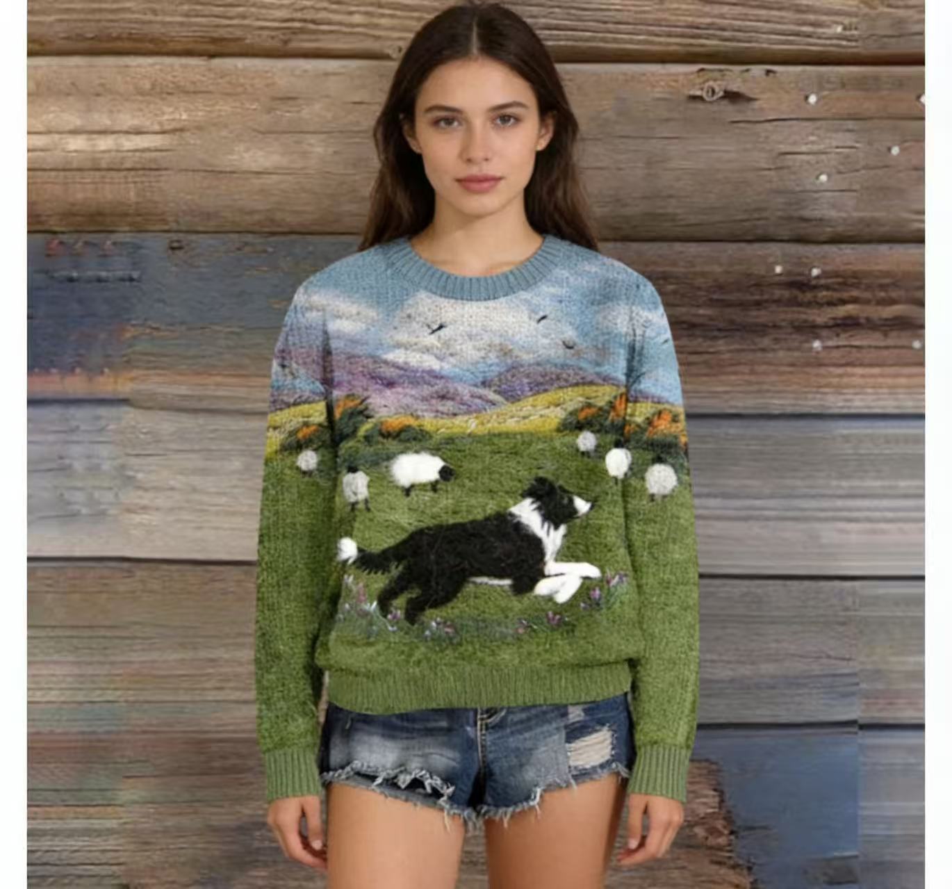 Best-selling Autumn Women's Sweater With Print