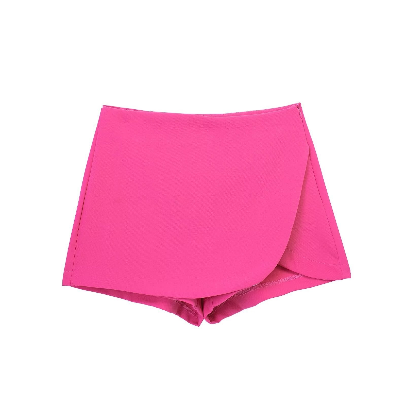 Women's High Waist Asymmetric Short Pantskirt
