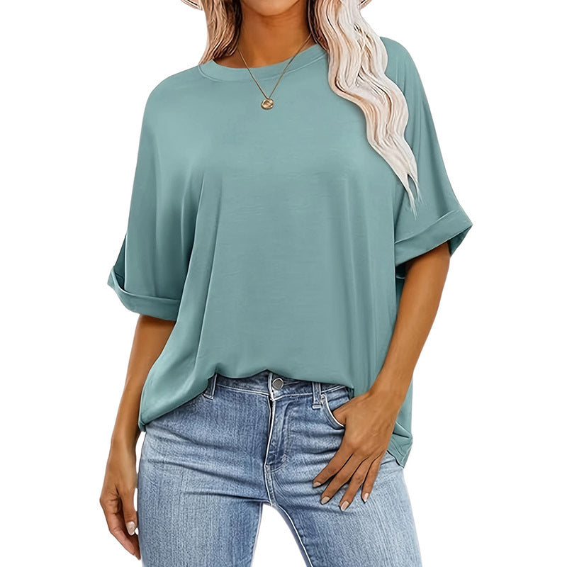 3 Pcs Women Oversized T-Shirt Short Sleeve Crew Neck Tee Tops Summer Casual Loose Tee T-Shirt