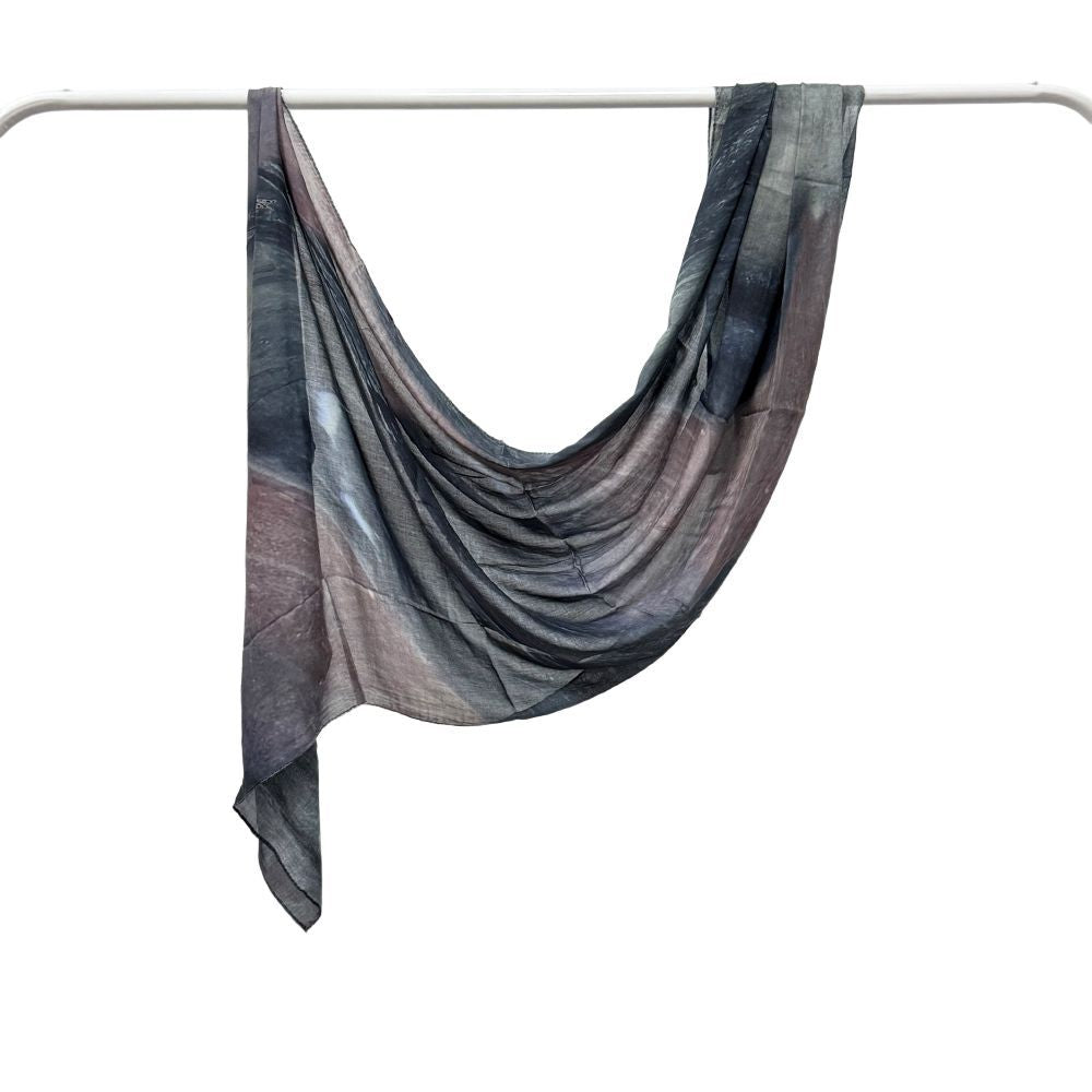 Modal Cotton Headscarf Marble Digital Printing