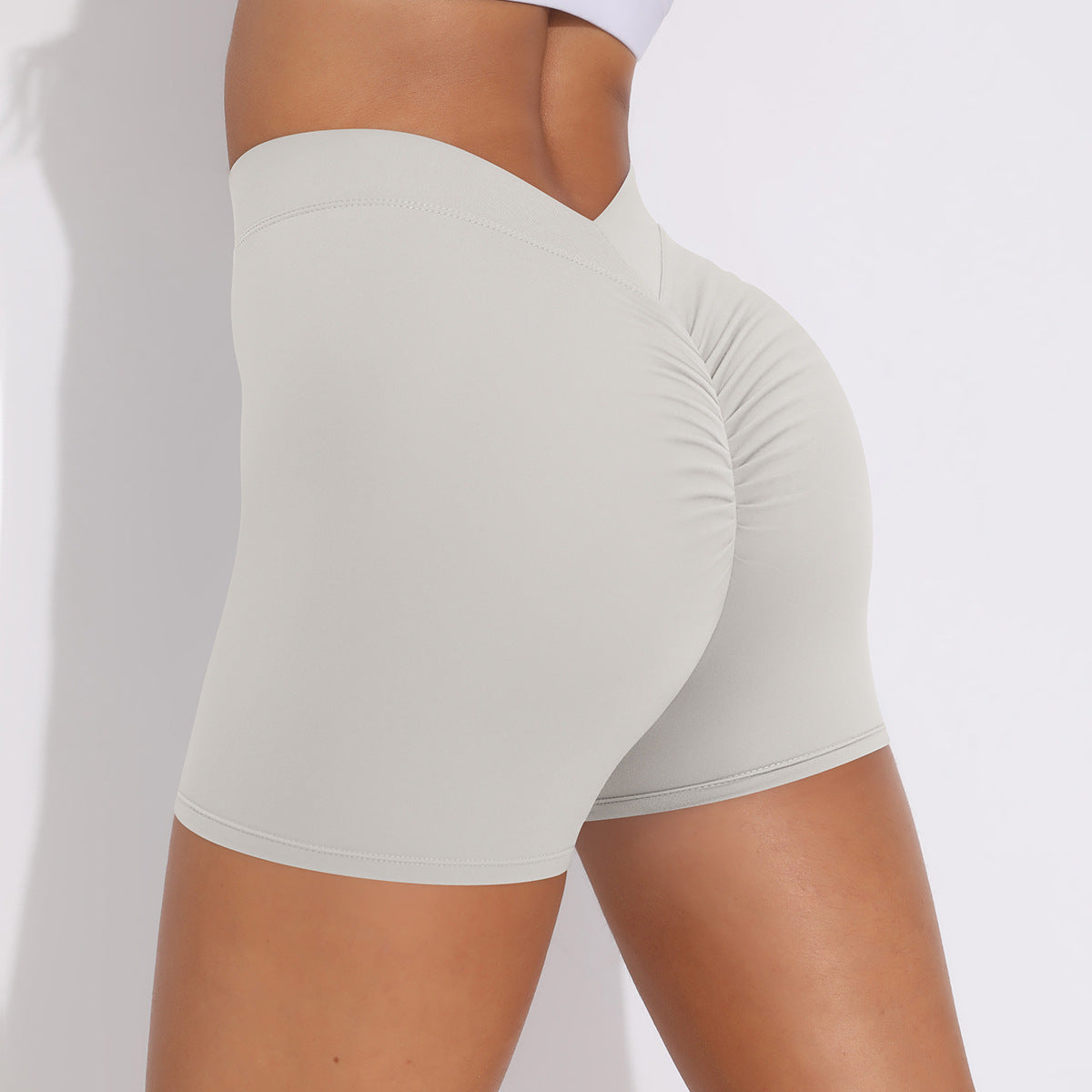 Women's High-Waisted Stretchy Fitness Shorts