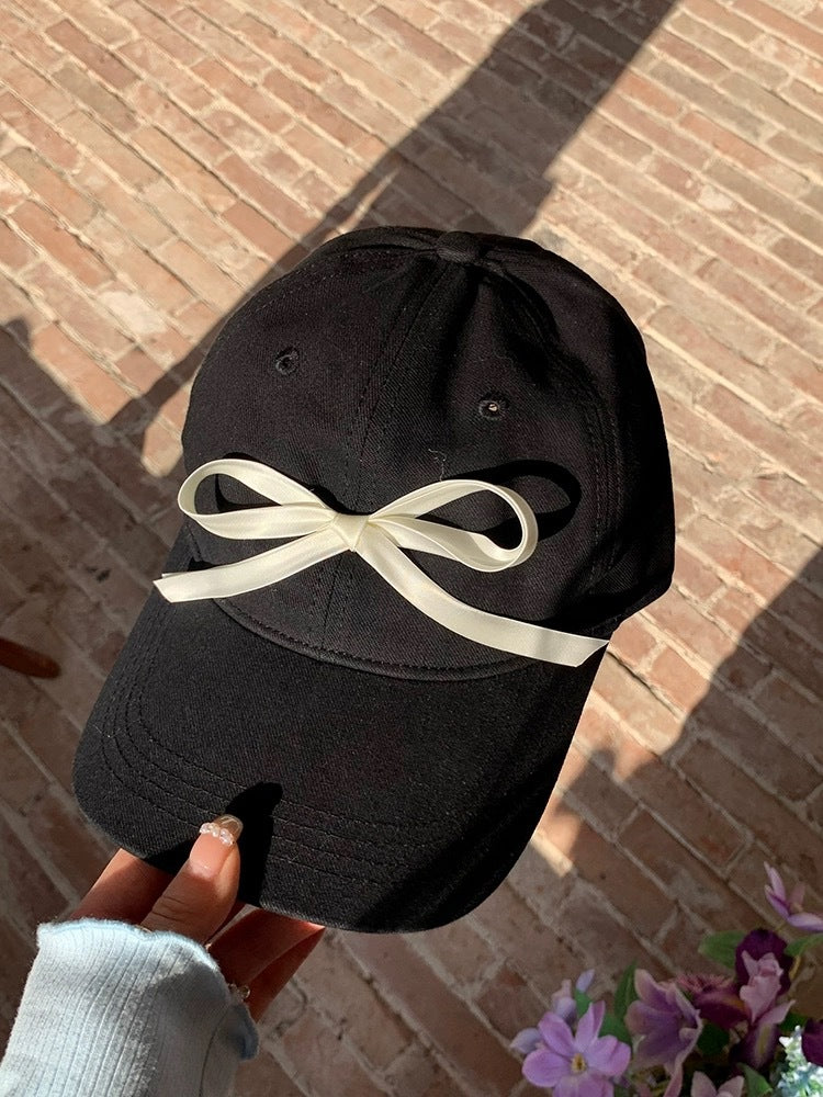 Bowknot Peaked Cap Female Sun Protection