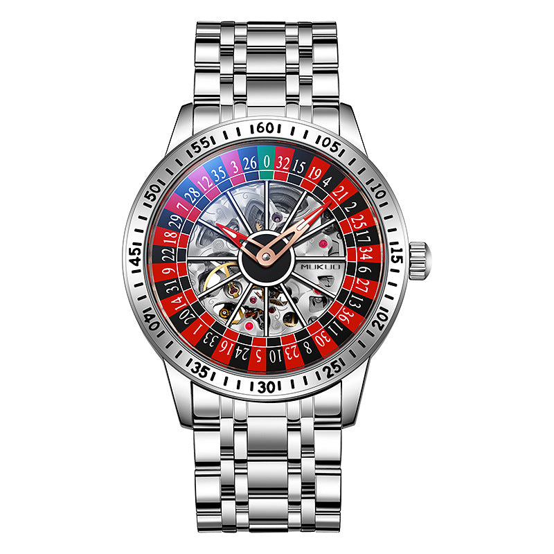 Waterproof Luminous Gambling Plate Men's Automatic Mechanical Watch