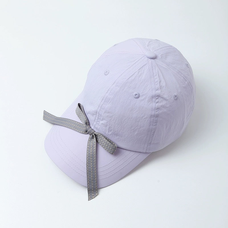 Bowknot Peaked Cap Female Sun Protection