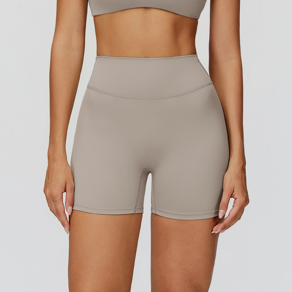 High-waist Quick-drying V-shaped Back Waist Sports Shorts Outdoor Running Fitness Clothes