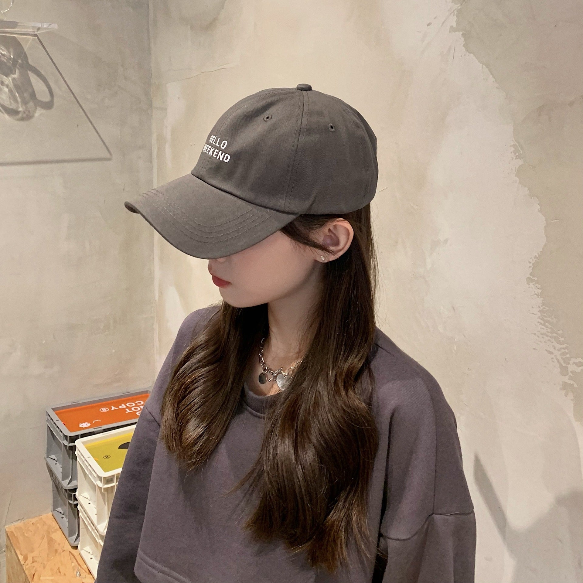 Fashion Embroidered Letter Baseball Cap Outdoor Sunshade