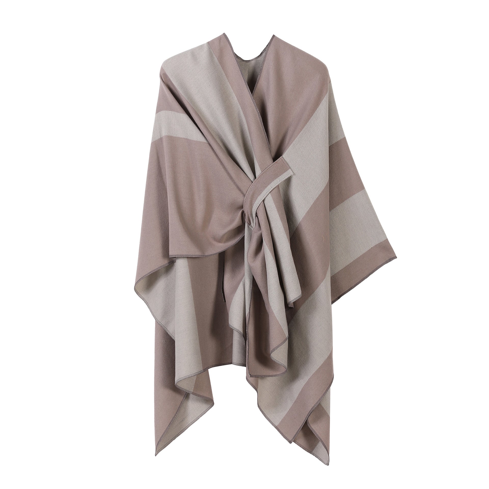Shawl Plus Bar Split Double-sided All-match Trip Shoot Cloak